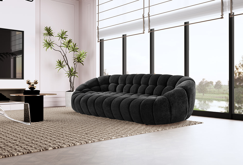 Bubble Cloud French-Style Fabric Sofa