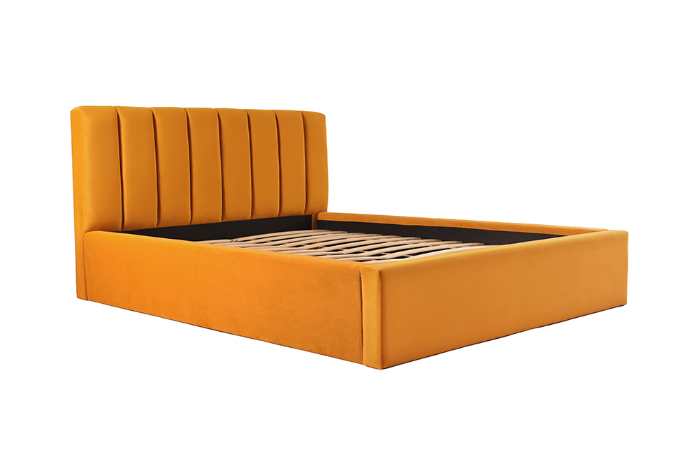 Vintage Padded Headboard Upholstered Bed