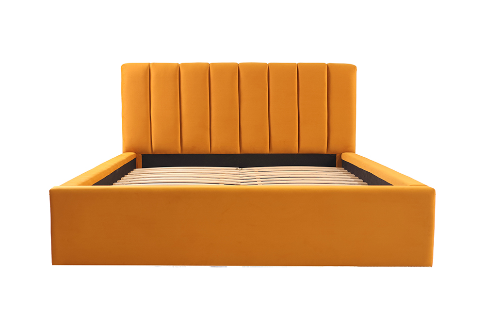 Vintage Padded Headboard Upholstered Bed