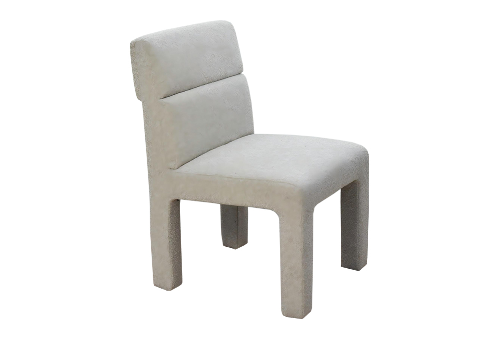 Padded-Back Armless Lounge Chair