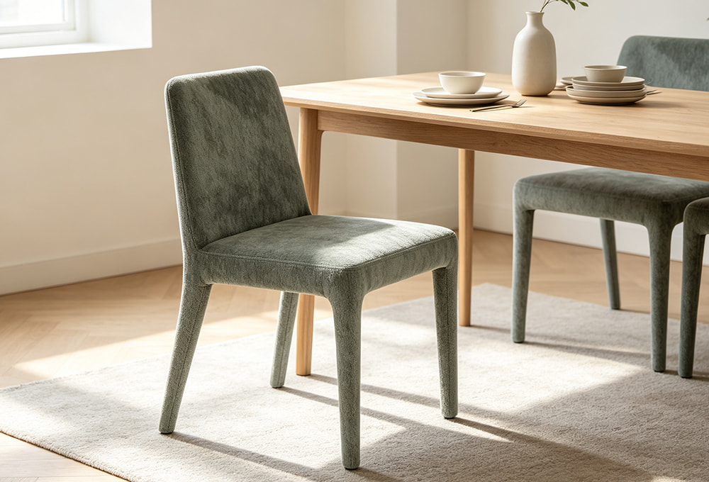 Comfort-Back Cream Dining Chair