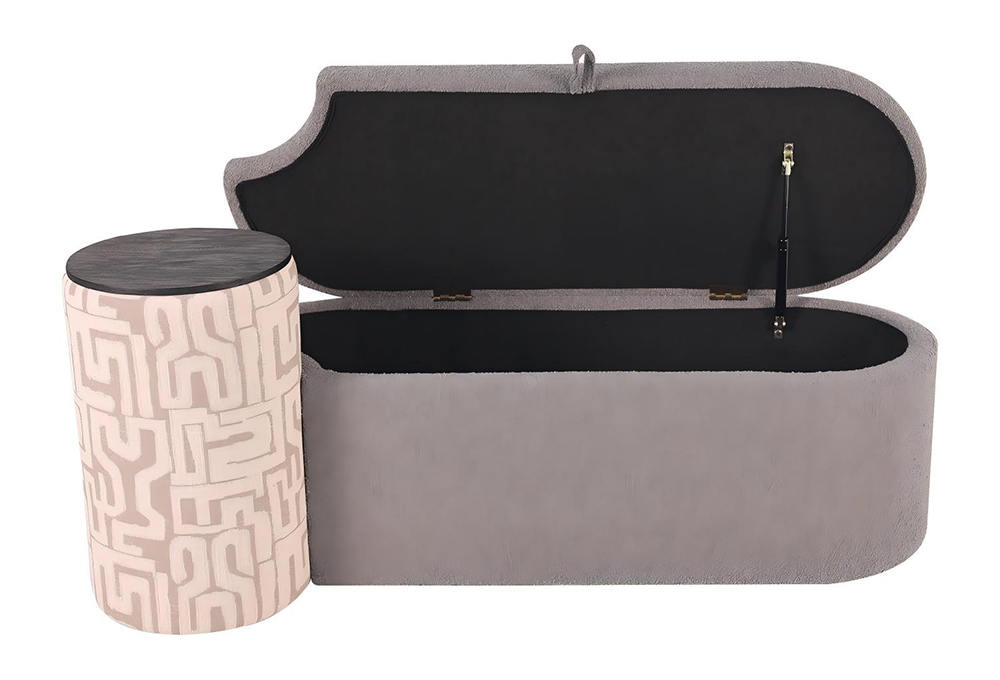 Color-Block Multi-Purpose Storage Bench