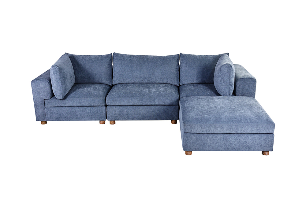 Navy Loop Modular Ottoman Sofa