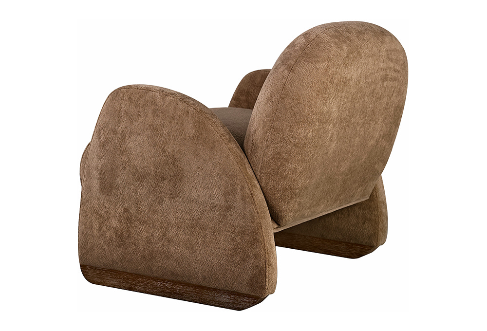 Armrest Minimalist Fabric Lounge Chair