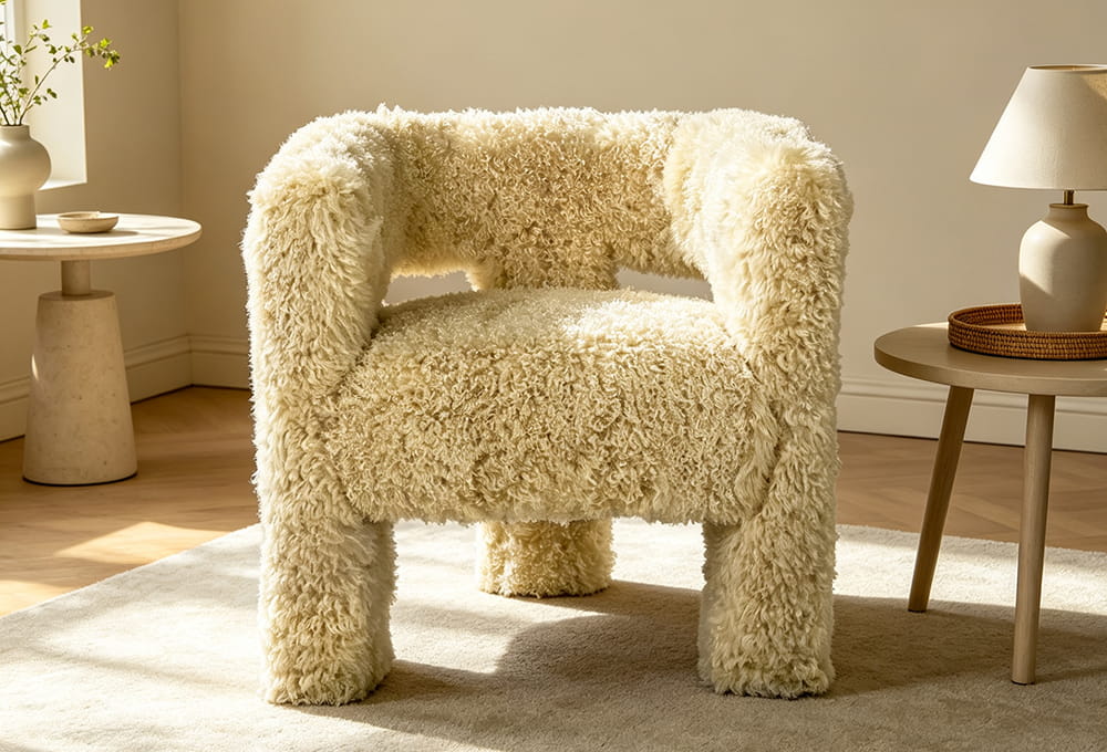 Teddy Fleece Single Lounge Chair
